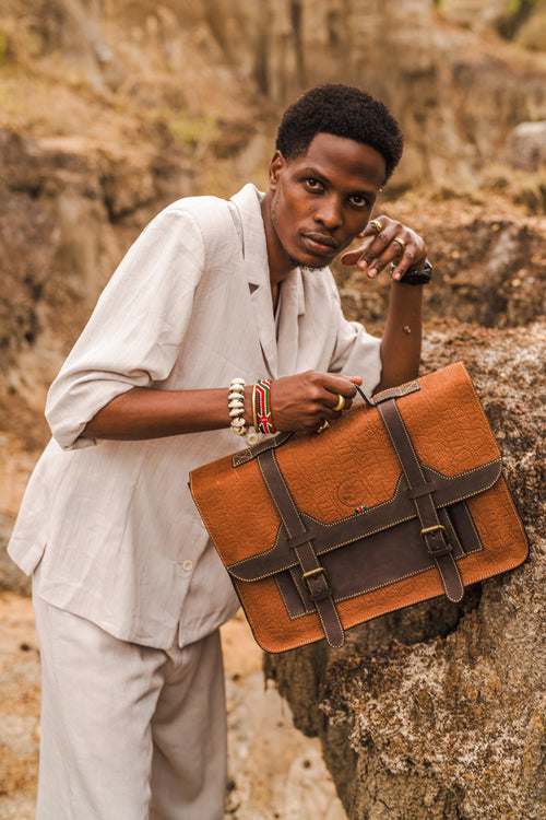 Imara Leather Laptop Briefcase