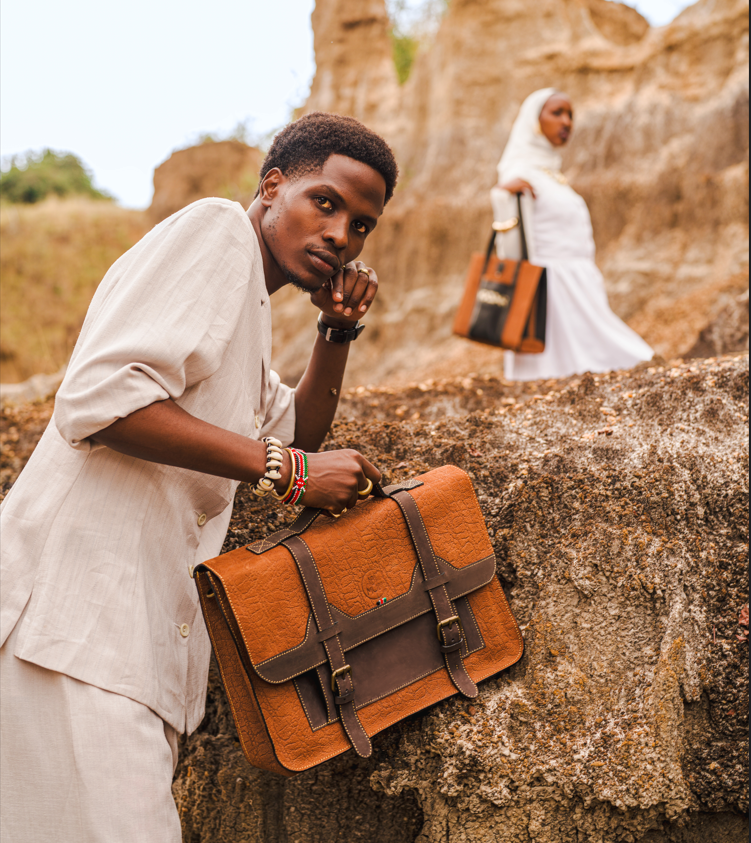 Mubi Leather artisan at work, Sustainable Luxury hero