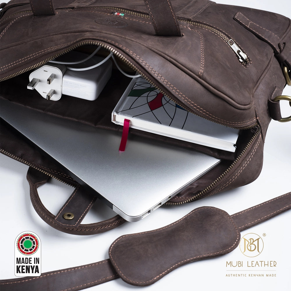 Mali Leather Laptop Bag