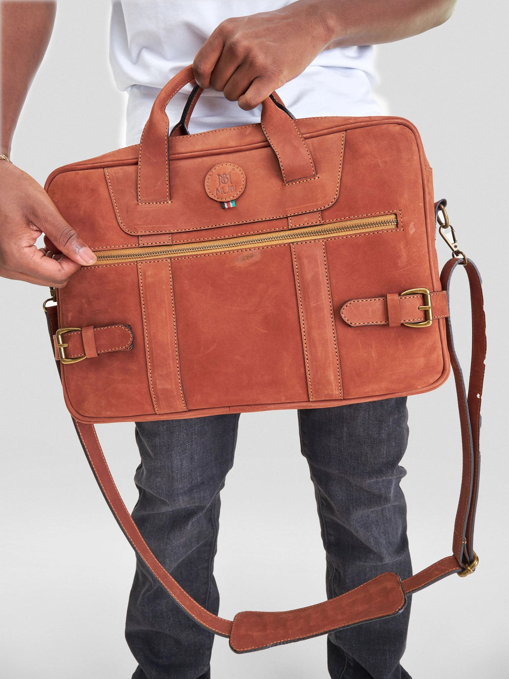 Mali Leather Laptop Bag