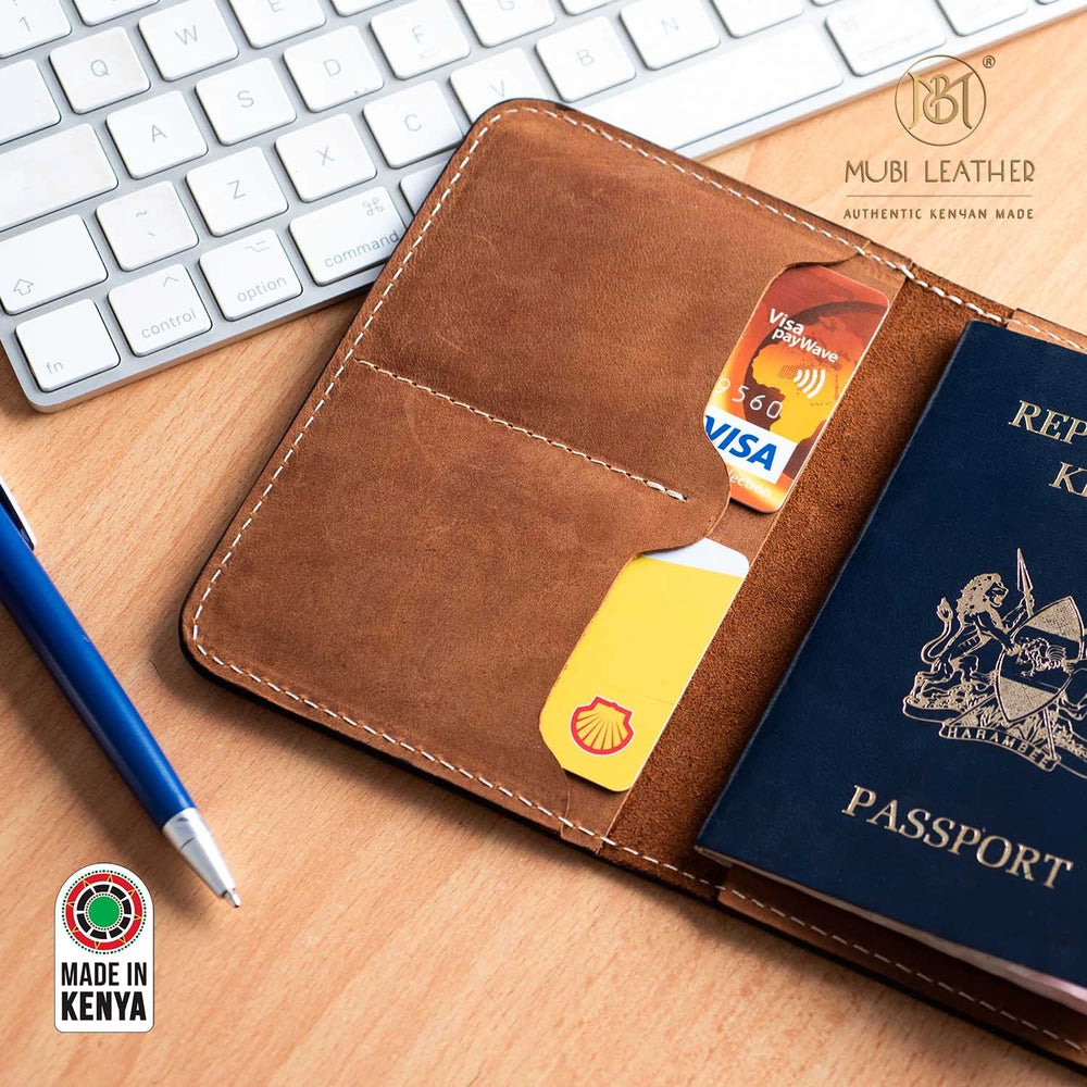 Msafiri Leather Passport / Travel Wallet