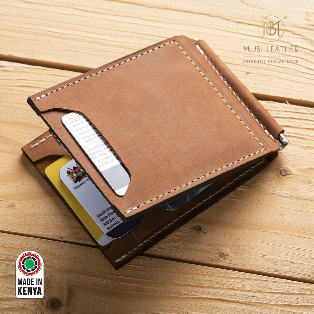 Radi Leather Money Clip Wallet
