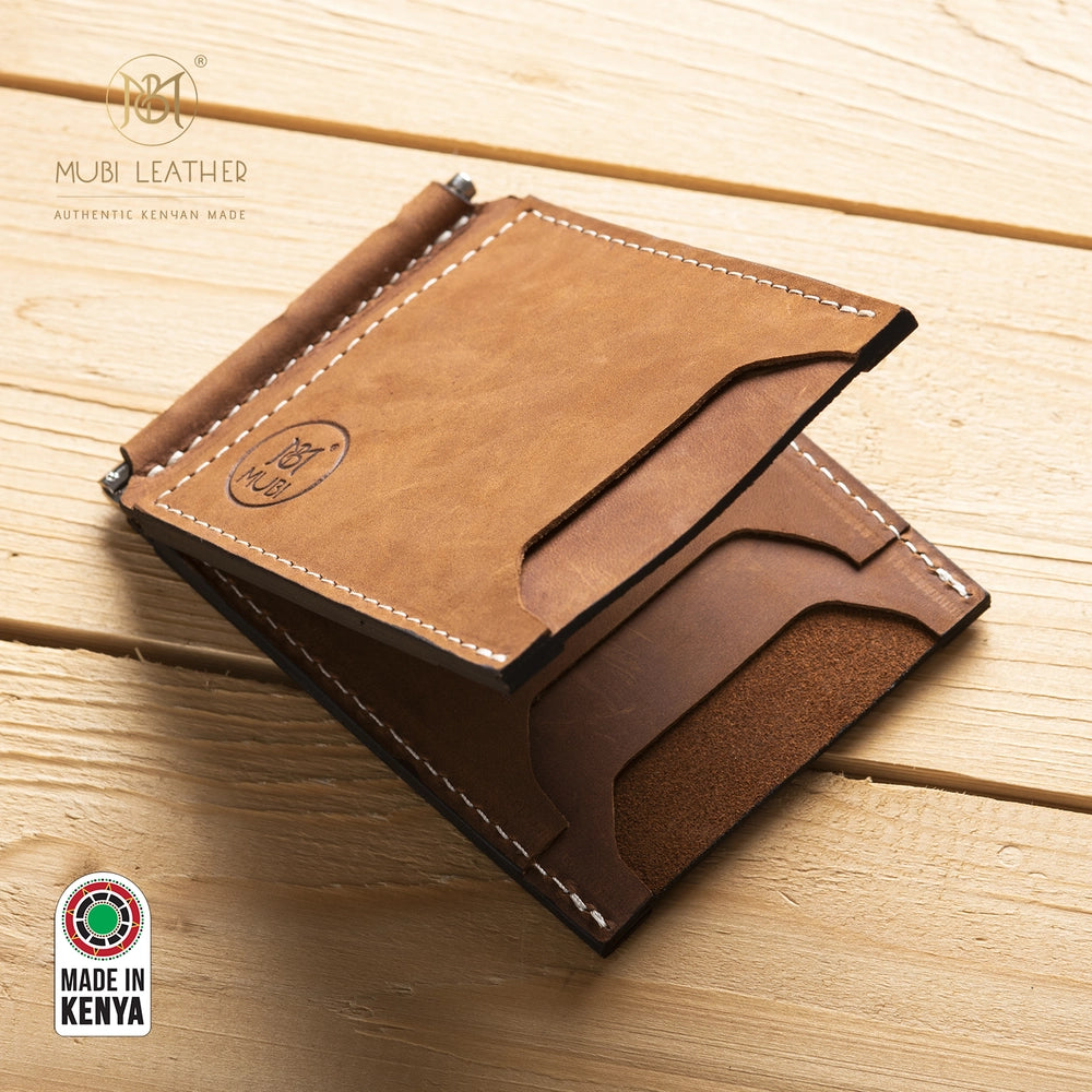 Radi Leather Money Clip Wallet