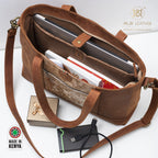 Sahara Leather Tote Bag