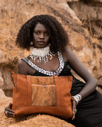 Sahara Leather Tote Bag